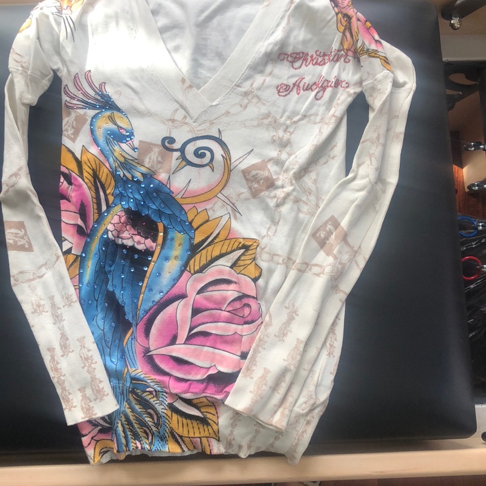 Used Christian Audigier hooded top